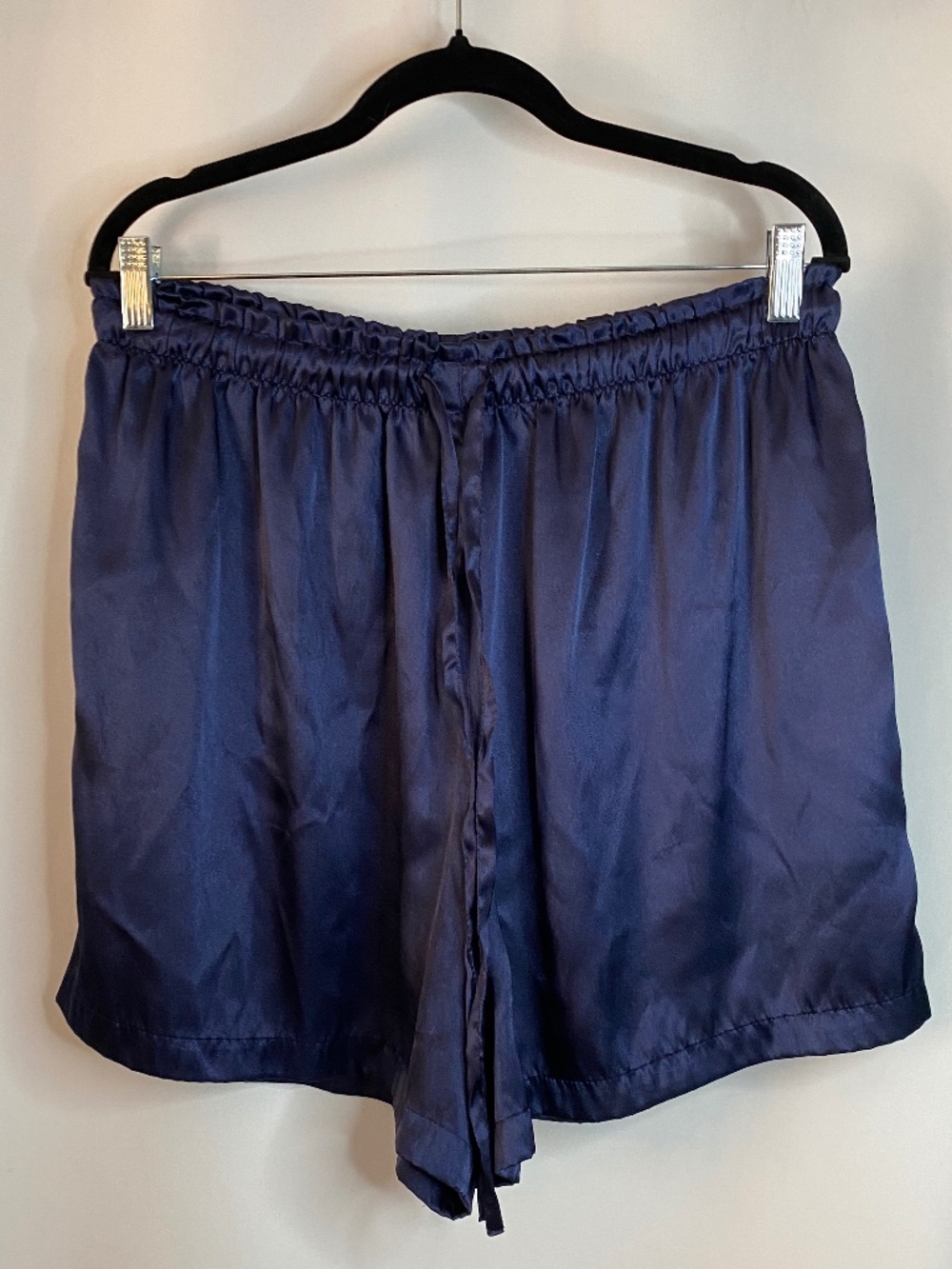 Blue Silky Sleep Shorts, 14/16